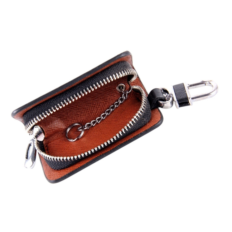 Universal Leather Roots Texture Waist Hanging Zipper Wallets Key Holder Bag (No Include Key)(Black) - Car Key Cases by PMC TechLife | Online Shopping South Africa | PMC TechLife | Buy Now Pay Later Mobicred