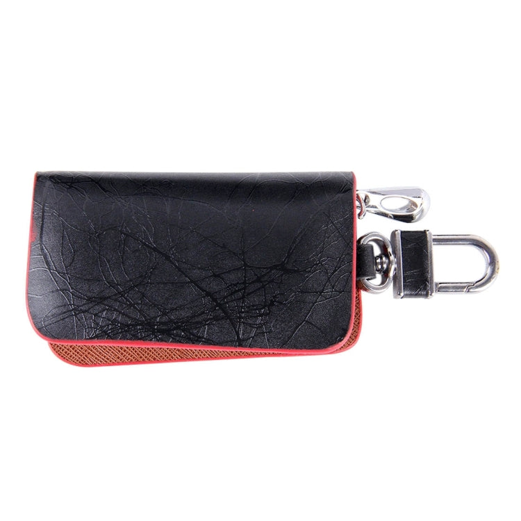 Universal Leather Roots Texture Waist Hanging Zipper Wallets Key Holder Bag (No Include Key)(Red) - Car Key Cases by PMC Jewellery | Online Shopping South Africa | PMC Jewellery | Buy Now Pay Later Mobicred