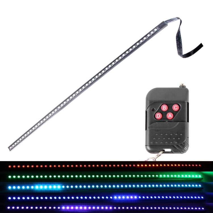 5050 20W 48 LED RGB Car Truck Remote Colorful Knight Rider LED Strobe Scanner Flash Strip Light, DC 12V  Cable Length: 130cm(Colorful Light) - Decorative Lights by PMC Jewellery | Online Shopping South Africa | PMC Jewellery | Buy Now Pay Later Mobicred