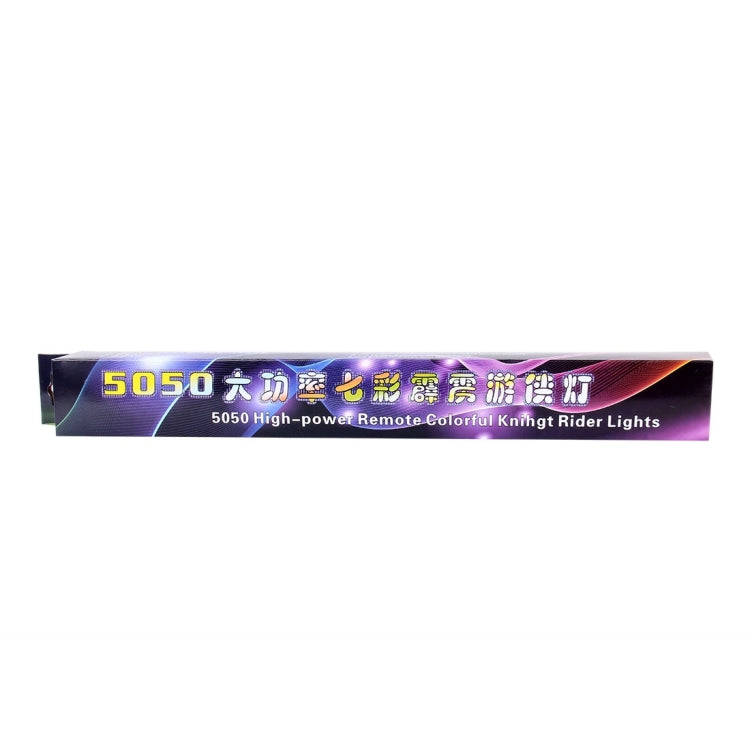 5050 20W 48 LED RGB Car Truck Remote Colorful Knight Rider LED Strobe Scanner Flash Strip Light, DC 12V  Cable Length: 130cm(Colorful Light) - Decorative Lights by PMC Jewellery | Online Shopping South Africa | PMC Jewellery | Buy Now Pay Later Mobicred