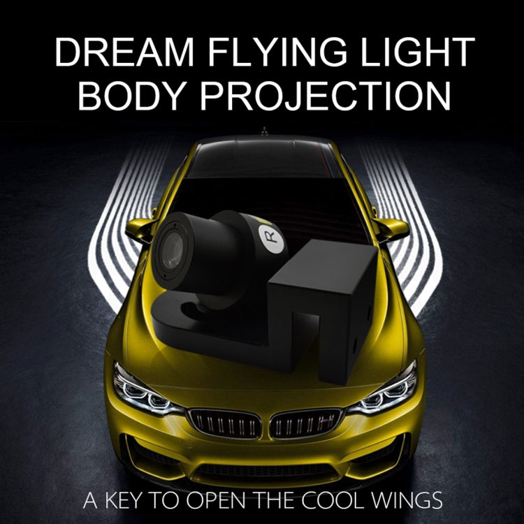 2 PCS DC 8-36V Ghost Shadow Courtesy Angel Wings Projection Lamp Car Door LED Welcome Lights(Ice Blue Light) - free shipping - PMC TechLife - Order now!