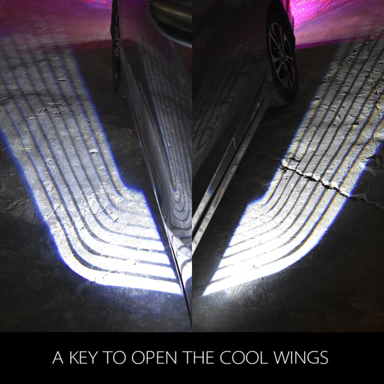 2 PCS DC 8-36V Ghost Shadow Courtesy Angel Wings Projection Lamp Car Door LED Welcome Lights(Ice Blue Light) - free shipping - PMC TechLife - Order now!