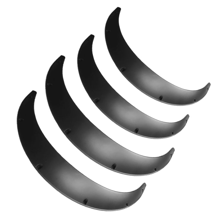 4 PCS Car Universal Fender Flares Wheel Eyebrow Black Not Painted Wheel Eyebrow - Mudguards by PMC TechLife | Online Shopping South Africa | PMC TechLife | Buy Now Pay Later Mobicred