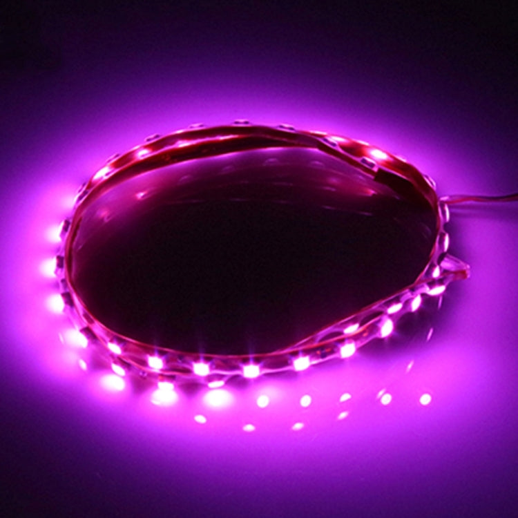 5 PCS Flow Style 45 LED 3528 SMD Waterproof Flexible Car Strip Light for Car Decoration, DC 12V, Length: 90cm(Pink Light) - Decorative Lights by PMC Jewellery | Online Shopping South Africa | PMC Jewellery | Buy Now Pay Later Mobicred