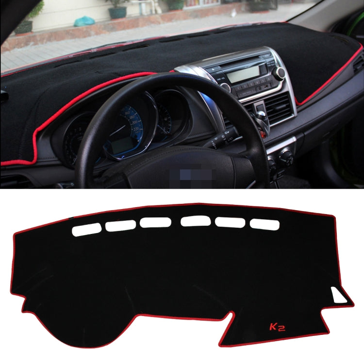 Car Light Instrument Panel Sunscreen Dashboard Mats Cover for Kia K2, Please Note Model and Year(Red) - Sound & Heat Insulation Cotton by PMC TechLife | Online Shopping South Africa | PMC TechLife | Buy Now Pay Later Mobicred