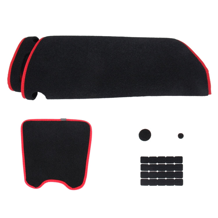 Car Light Instrument Panel Sunscreen Dark Mats Cover for Venucia B50 / R50(Red) - Sound & Heat Insulation Cotton by PMC TechLife | Online Shopping South Africa | PMC TechLife | Buy Now Pay Later Mobicred