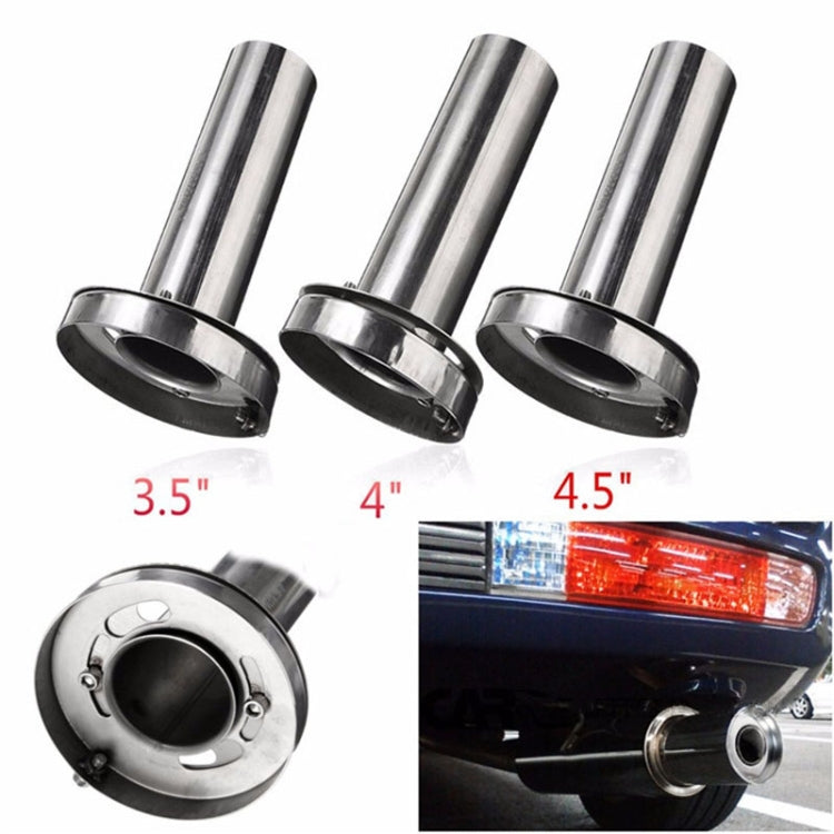 4 inch Universal Car 304 Stainless Steel Exhaust Pipe Muffler Unadjustable Tail Muffler Tip - Exhaust Pipes by PMC TechLife | Online Shopping South Africa | PMC TechLife | Buy Now Pay Later Mobicred