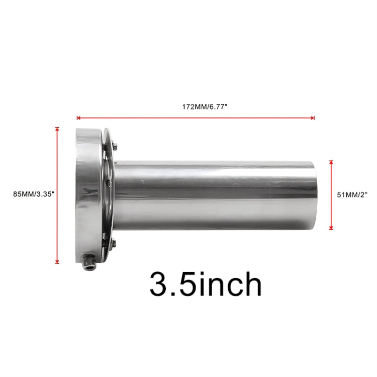 3.5 inch Universal Car 304 Stainless Steel Exhaust Pipe Muffler Adjustable Tail Muffler Tip - Exhaust Pipes by PMC TechLife | Online Shopping South Africa | PMC TechLife | Buy Now Pay Later Mobicred