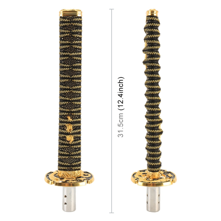 Universal Samurai Shape Manual or Automatic Gear Shift Knob, Length: 31.5cm (Gold) - Shift Knob by PMC TechLife | Online Shopping South Africa | PMC TechLife | Buy Now Pay Later Mobicred
