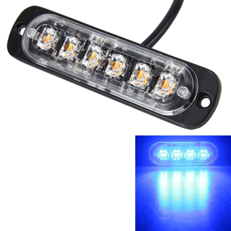 DC 12V-24V 2W 6LEDs SMD-2835 Lamps 17 Flash Patterns 3 Lines Car Flash Lamp Waterproof Car Truck Emergency Strobe Flash Warning Light, Cable Length: 90cm - Warning Lights by PMC Jewellery | Online Shopping South Africa | PMC Jewellery | Buy Now Pay Later Mobicred