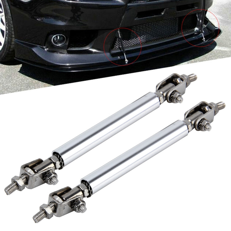 2 PCS Car Modification Large Surrounded By The Rod Telescopic Lever Front and Rear Bars Fixed Front Lip Back Shovel Adjustable Small Rod, Length: 20cm(Silver) - Trunk & Bumper Accessories by PMC TechLife | Online Shopping South Africa | PMC TechLife | Buy Now Pay Later Mobicred