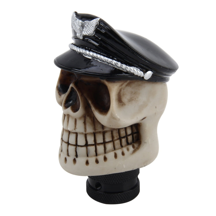 Universal Skull with A Hat Shape Car Gear Shift Knob Modified Car Gear Shift Knob Auto Transmission Shift Lever Knob Resin Gear Knobs - Shift Knob by PMC TechLife | Online Shopping South Africa | PMC TechLife | Buy Now Pay Later Mobicred