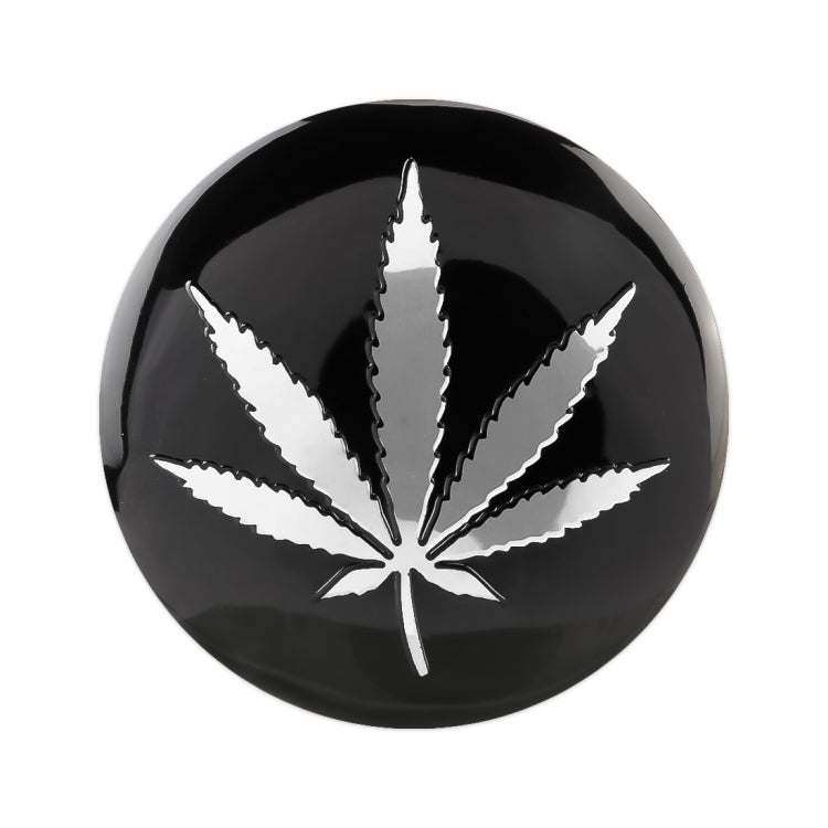 4 PCS Car-Styling Silver Leaves Pattern Metal Wheel Hub Decorative Sticker, Diameter: 5.8cm - Decorative Sticker by PMC TechLife | Online Shopping South Africa | PMC TechLife