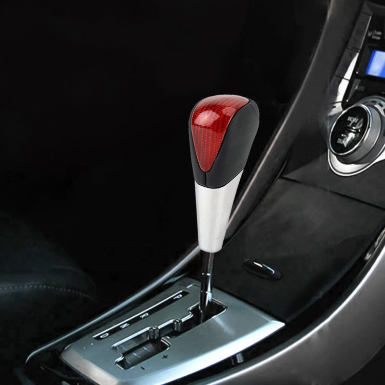 Universal High Carbon Fiber Texture Leather Hole Pattern Car Gear Shift Knob Modified Shifter Lever Knob - free shipping - PMC TechLife - Order now!