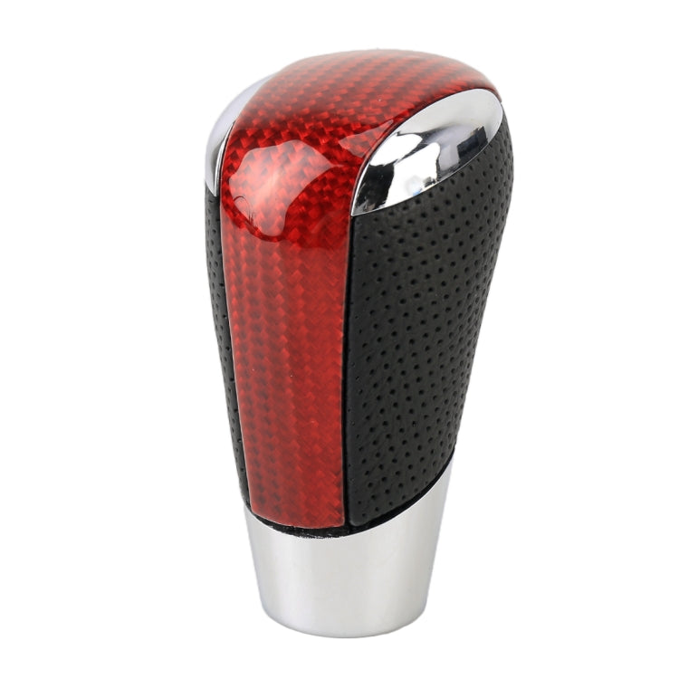 Universal Carbon Fiber Texture Leather Hole Pattern Car Gear Shift Knob Modified Shifter Lever Knob - Shift Knob by PMC TechLife | Online Shopping South Africa | PMC TechLife | Buy Now Pay Later Mobicred