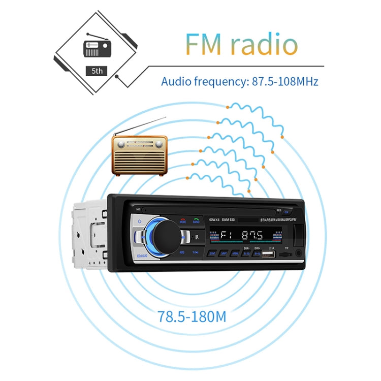SWM-530 12V Universal Car Dual USB Charger Radio Receiver MP3 Player, Support FM & Bluetooth with Remote Control - free shipping - PMC TechLife - Order now!