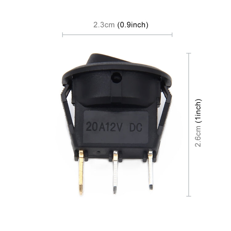 20 Amp 12 Volt Triple Plugs LED ON OFF Rocker Power Switch (Red Light) - Car Switches by PMC TechLife | Online Shopping South Africa | PMC TechLife | Buy Now Pay Later Mobicred