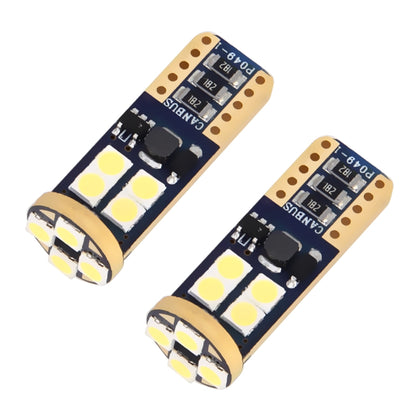 2 PCS T10/W5W/194/501 4W 280LM 6000K 12 SMD-2835 LED Bulbs Car Reading Lamp Clearance Light with Decoder, DC 12V - Clearance Lights by PMC Jewellery | Online Shopping South Africa | PMC Jewellery | Buy Now Pay Later Mobicred