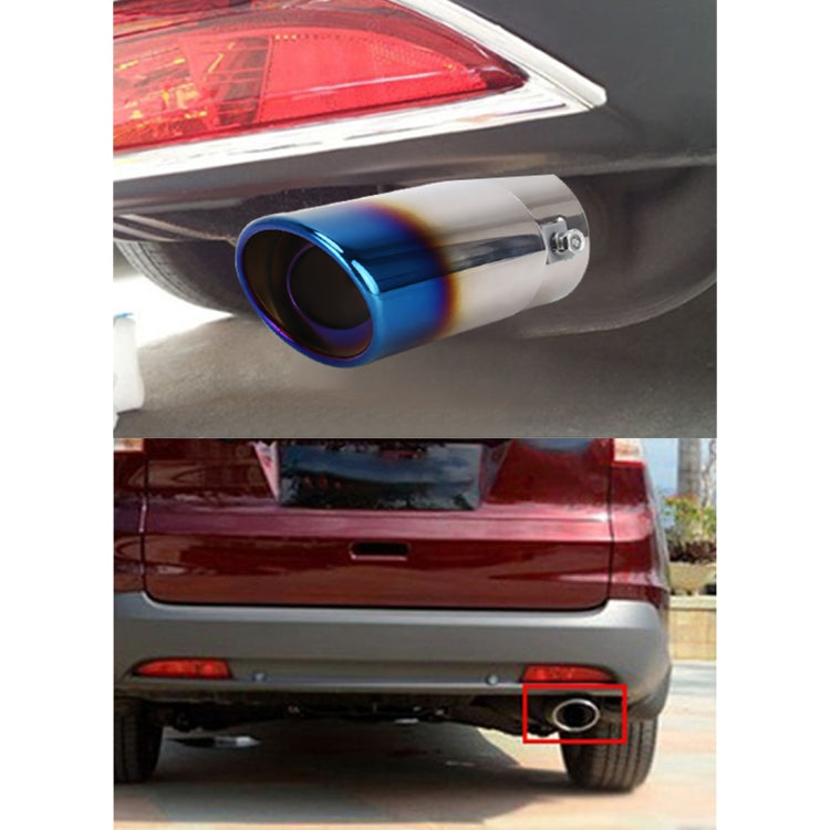 Universal Car Styling Stainless Steel Straight Exhaust Tail Muffler Tip Pipe - Exhaust Pipes by PMC TechLife | Online Shopping South Africa | PMC TechLife | Buy Now Pay Later Mobicred
