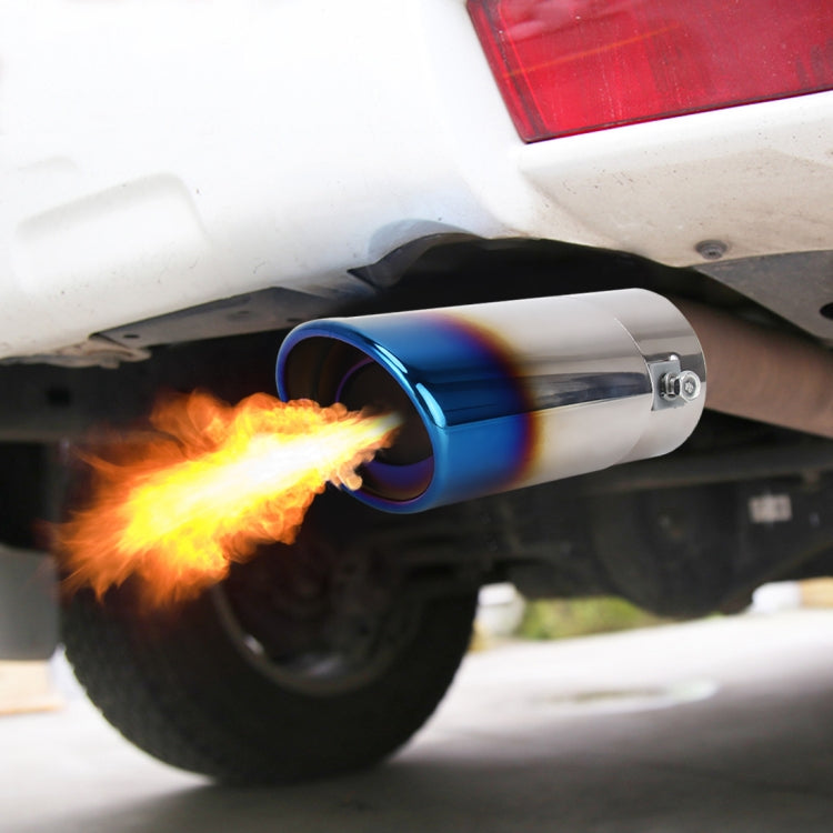 Universal Car Styling Stainless Steel Straight Exhaust Tail Muffler Tip Pipe - Exhaust Pipes by PMC TechLife | Online Shopping South Africa | PMC TechLife | Buy Now Pay Later Mobicred