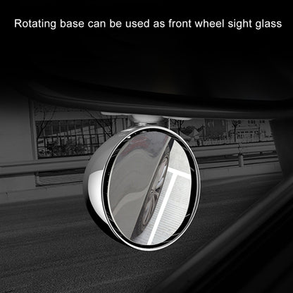 3R-044 Auxiliary Rear View Mirror Car Adjustable Blind Spot Mirror Wide Angle Auxiliary Rear View Side Mirror(Black) - Interior Mirrors by 3R | Online Shopping South Africa | PMC Jewellery