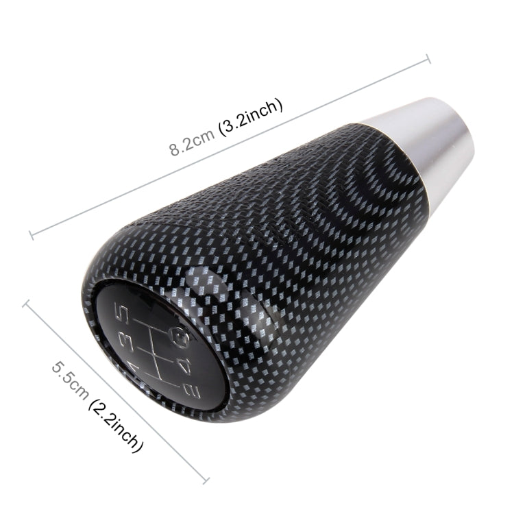 Universal Vehicle Modified Resin Shifter Manual 6-Speed Gear Shift Knob, Size: 8.2*5.5cm (Black White) - Shift Knob by PMC TechLife | Online Shopping South Africa | PMC TechLife | Buy Now Pay Later Mobicred