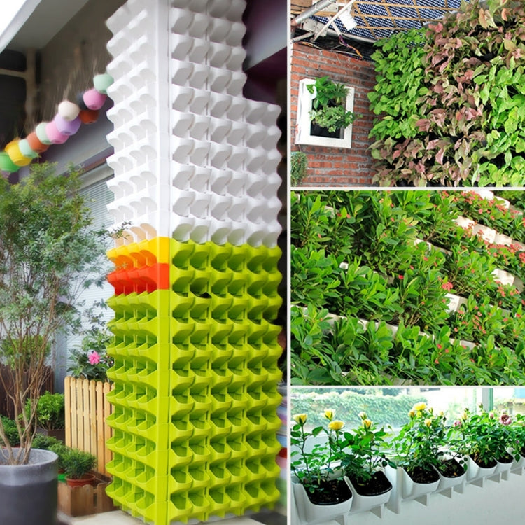 PP Planter Flower Pot Wall Hanging Garden Hanging Stackable Garden Supplies(Green) - Flower Pots & Planters by PMc TechLife | Online Shopping South Africa | PMc TechLife | Buy Now Pay Later Mobicred