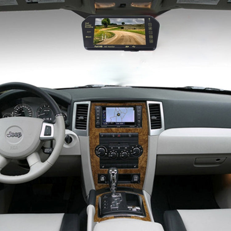 7 inch 480*234 Rear View TFT-LCD Color Car Monitor with Bluetooth MP5 Player, Support Reverse Automatic Screen Function - Car Monitor by PMC TechLife | Online Shopping South Africa | PMC TechLife | Buy Now Pay Later Mobicred