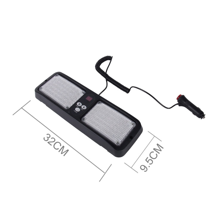 High qulaity DC 12V,9W LED Waterproof Car Sunshade Yellow Light Warning Lights Strobe Emergency Lights Flashing Light with 12 Kinds Flash Patterns - Warning Lights by PMC TechLife | Online Shopping South Africa | PMC TechLife | Buy Now Pay Later Mobicred
