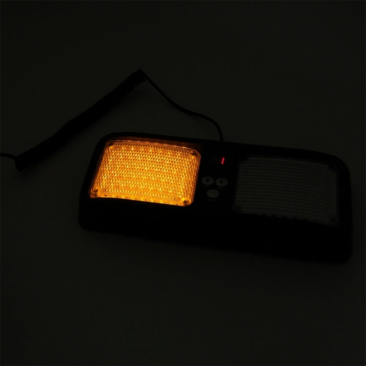 High qulaity DC 12V,9W LED Waterproof Car Sunshade Yellow Light Warning Lights Strobe Emergency Lights Flashing Light with 12 Kinds Flash Patterns - Warning Lights by PMC TechLife | Online Shopping South Africa | PMC TechLife | Buy Now Pay Later Mobicred