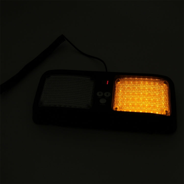 High qulaity DC 12V,9W LED Waterproof Car Sunshade Yellow Light Warning Lights Strobe Emergency Lights Flashing Light with 12 Kinds Flash Patterns - Warning Lights by PMC TechLife | Online Shopping South Africa | PMC TechLife | Buy Now Pay Later Mobicred