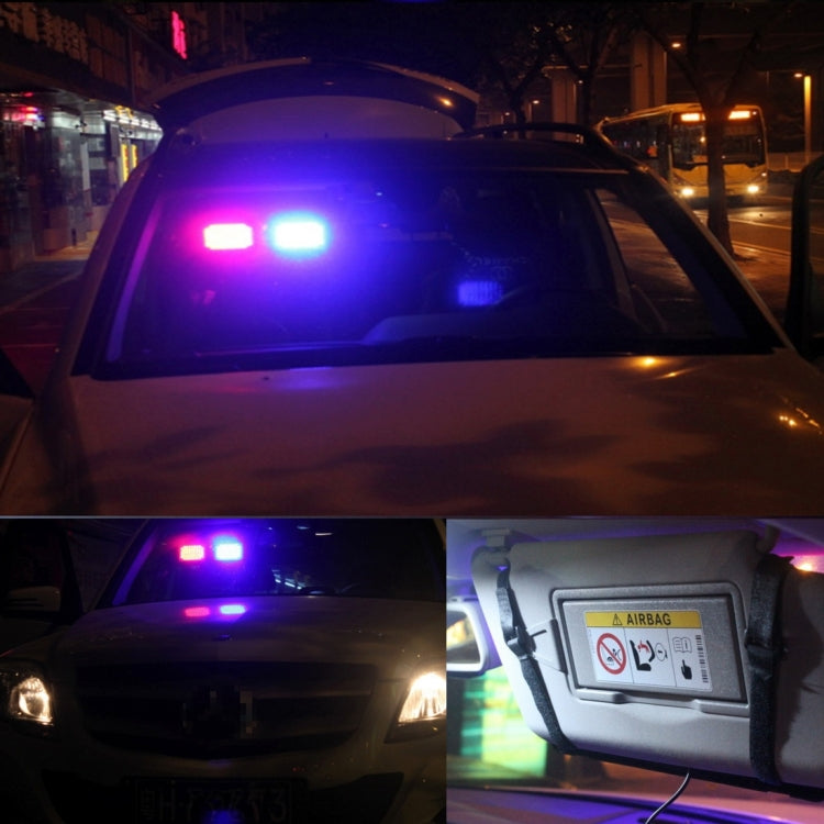 High qulaity DC 12V,9W LED Waterproof Car Sunshade Yellow Light + White Light Warning Lights Strobe Emergency Lights Flashing Light with 12 Kinds Flash Patterns - free shipping - PMC TechLife - Order now!