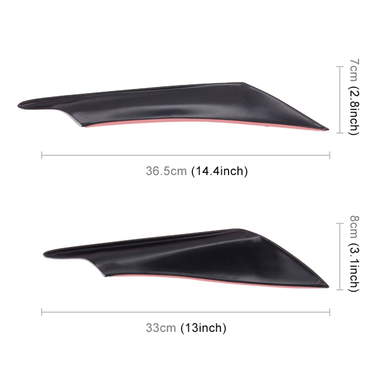 4 PCS Car-Styling Flank Decorative Sticker(Black) - Decorative Sticker by PMC TechLife | Online Shopping South Africa | PMC TechLife | Buy Now Pay Later Mobicred