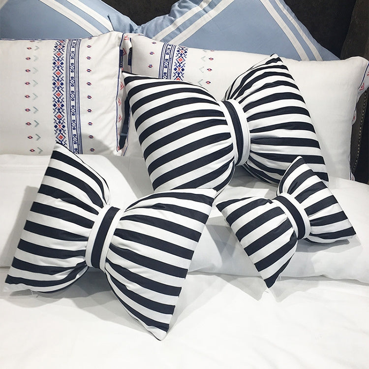Classical Stripe Bowknot Style Breathable Car Waist Pillow Back Cushion, Size: 35*45cm - Seat Accessories by PMC Jewellery | Online Shopping South Africa | PMC Jewellery | Buy Now Pay Later Mobicred