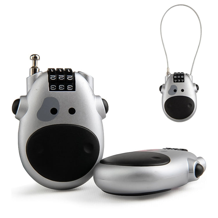 JASIT Portable Multifunction Cute Cow Travel Luggage Password Lock - Padlocks by PMC TechLife | Online Shopping South Africa | PMC TechLife