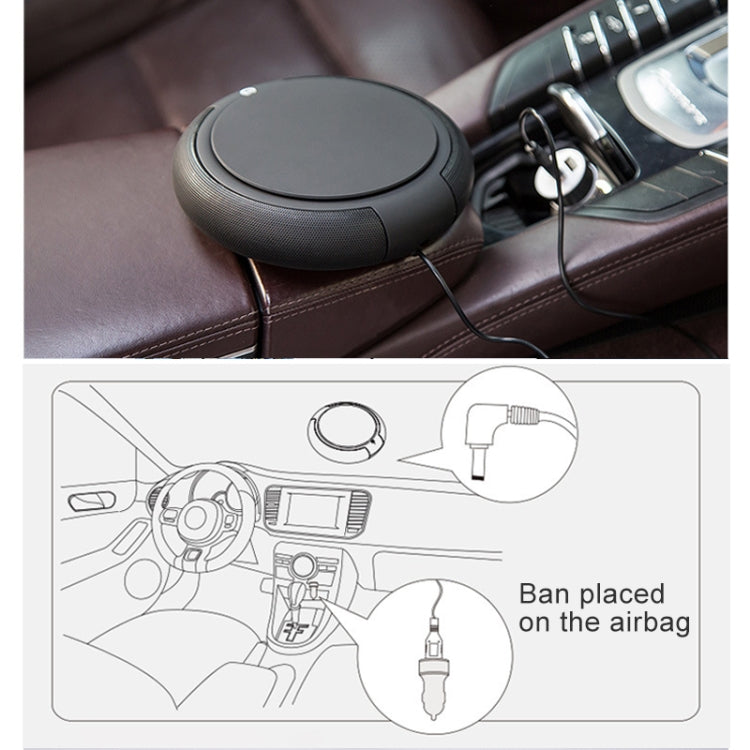 CARZOR Z1 2W USB Car Air Purifier Negative Ions Air Cleaner(Black) - Air Purifier by PMC TechLife | Online Shopping South Africa | PMC TechLife | Buy Now Pay Later Mobicred