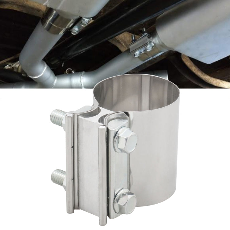 2.25 inch Car Turbo Exhaust Downpipe Stainless Steel Lap Joint Band Clamp - Booster Cable & Clip by PMC TechLife | Online Shopping South Africa | PMC TechLife | Buy Now Pay Later Mobicred