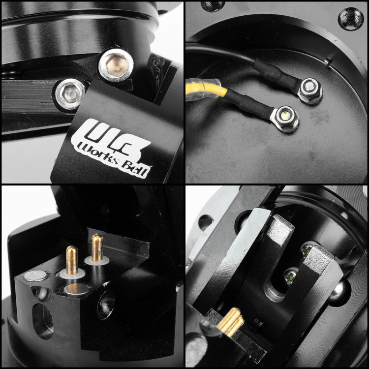 Car Tilt Racing Steering Wheel Quick Release Hub Kit Adapter Body Removable Snap Off Boss Kit(Black) - Other Tools by PMC TechLife | Online Shopping South Africa | PMC TechLife | Buy Now Pay Later Mobicred
