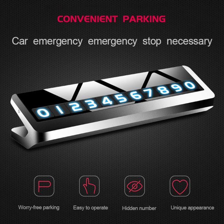 Creative Temporary Parking Card Car Sticker (Grey) - Parking Card by PMC TechLife | Online Shopping South Africa | PMC TechLife | Buy Now Pay Later Mobicred