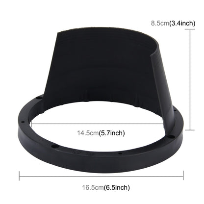 2 PCS 6.5 inch Car Auto Loudspeaker Plastic Waterproof Cover with Protective Cushion Pad, Inner Diameter: 14.5cm(Black) - Car Amplifiers by PMC Jewellery | Online Shopping South Africa | PMC Jewellery