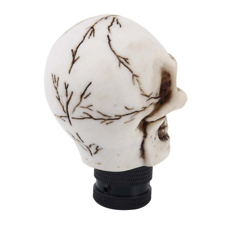 Universal Skull Head Shape ABS Manual or Automatic Gear Shift Knob  with Three Rubber Covers Fit for All Car(White) - Shift Knob by PMC TechLife | Online Shopping South Africa | PMC TechLife | Buy Now Pay Later Mobicred