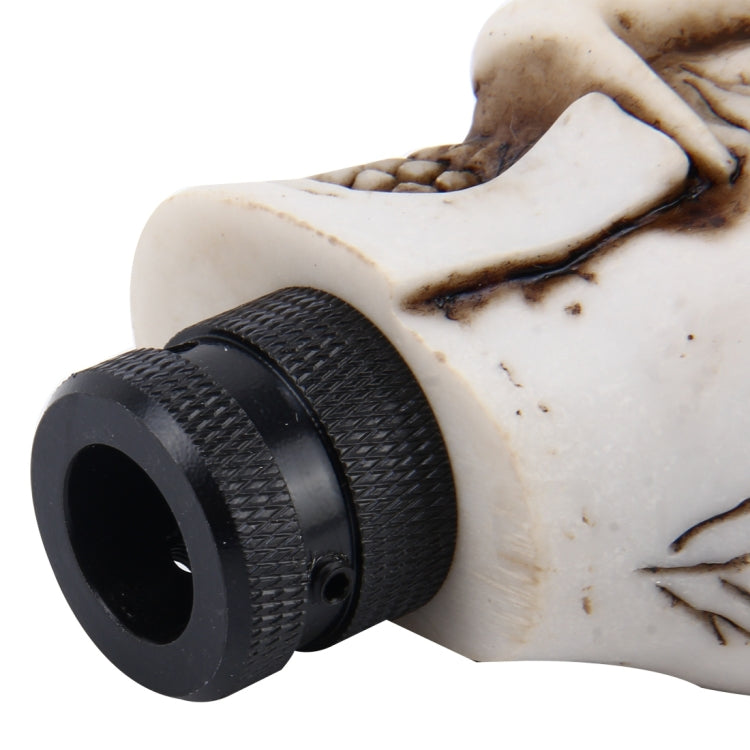 Universal Skull Head Shape ABS Manual or Automatic Gear Shift Knob  with Three Rubber Covers Fit for All Car(White) - Shift Knob by PMC TechLife | Online Shopping South Africa | PMC TechLife | Buy Now Pay Later Mobicred