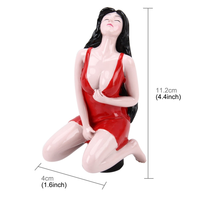 Universal Sexy Beauty Shape ABS Manual or Automatic Gear Shift Knob with Three Rubber Covers Fit for All Car(Red) - Shift Knob by PMC TechLife | Online Shopping South Africa | PMC TechLife | Buy Now Pay Later Mobicred