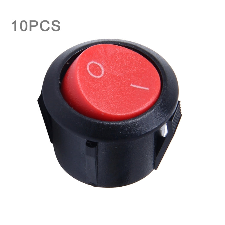 10 PCS Car Auto Universal DIY 2 Pin Round Cap OFF- ON Push Button - Car Switches by PMC TechLife | Online Shopping South Africa | PMC TechLife | Buy Now Pay Later Mobicred