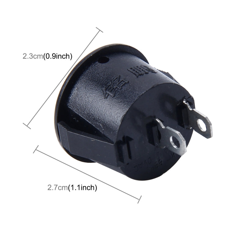 10 PCS Car Auto Universal DIY 2 Pin Round Cap OFF- ON Push Button - Car Switches by PMC TechLife | Online Shopping South Africa | PMC TechLife | Buy Now Pay Later Mobicred