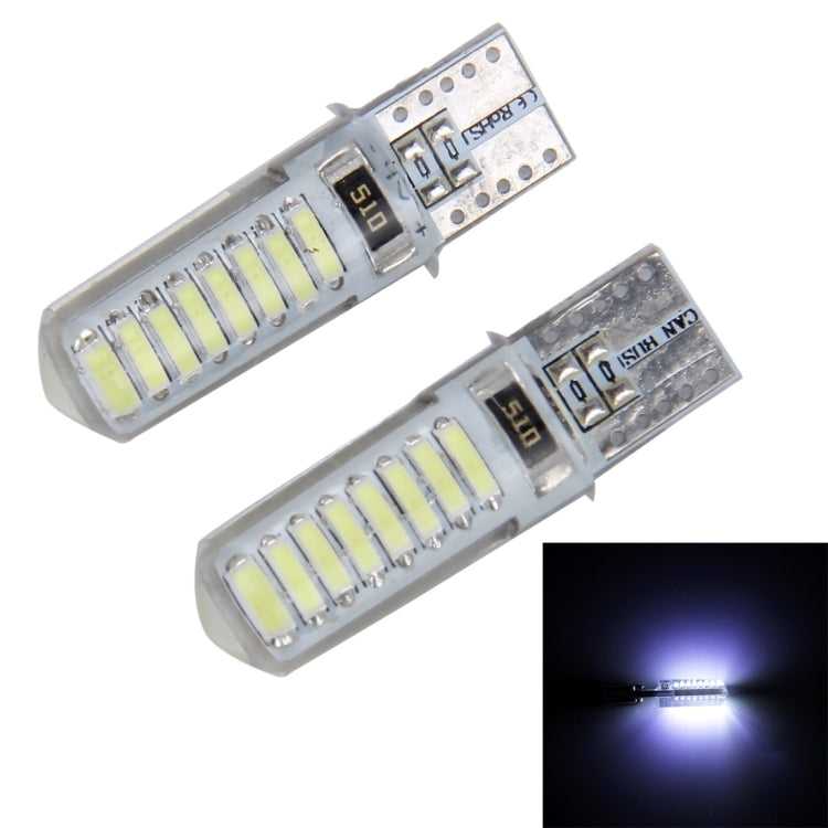 2PCS T10 3W 16 SMD-4014 LEDs Car Clearance Lights Lamp, DC 12V(White Light) - Clearance Lights by PMC Jewellery | Online Shopping South Africa | PMC Jewellery | Buy Now Pay Later Mobicred