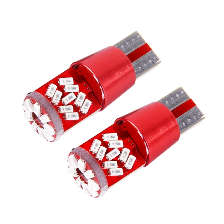 2 PCS T10 5W 27 SMD-3014 LEDs Car Clearance Light Lamp, DC 12V(Red Light) - Clearance Lights by PMC Jewellery | Online Shopping South Africa | PMC Jewellery | Buy Now Pay Later Mobicred