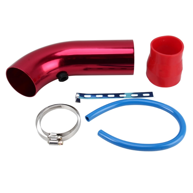 Universal  Air Intake Pipe Super Power Flow Air Intakes Short Cold Racing Aluminium Air Intake Pipe Hose with Cone Filter Kit System (Red) - free shipping - PMC TechLife - Order now!