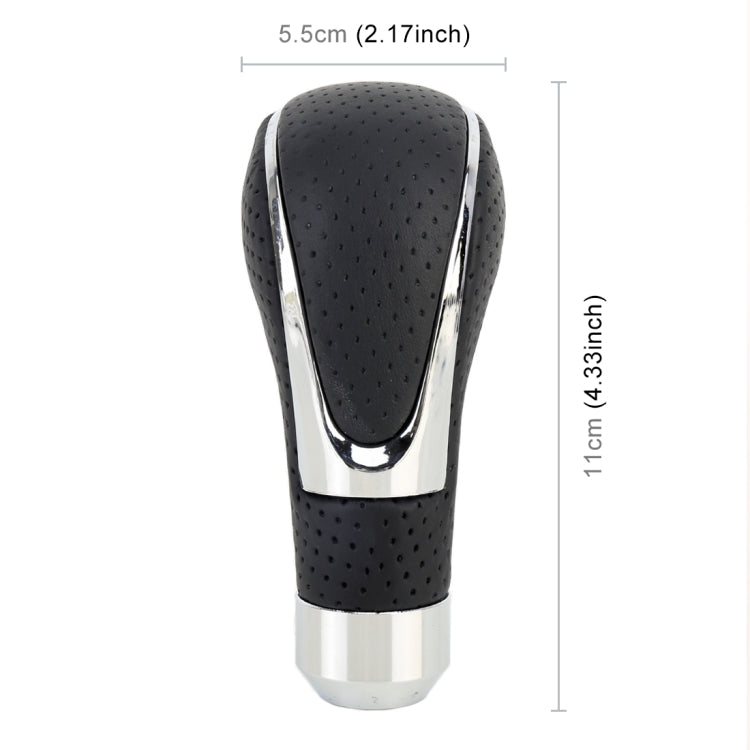 Universal Car PU Leather and Metal Gear Shift Knob Modified Auto Car Transmission Shift Lever Knob - Shift Knob by PMC TechLife | Online Shopping South Africa | PMC TechLife | Buy Now Pay Later Mobicred