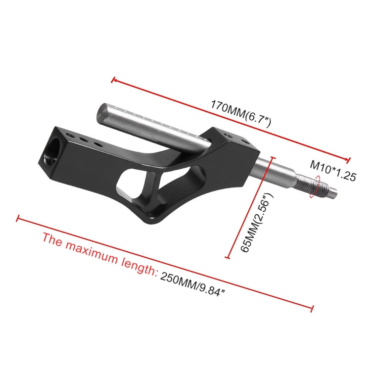 Car Modification Heightening Gear Shifter Extension Rod Adjustable Height Adjuster Lever Shift Lever with Adapters for Honda(Black) - Shift Knob by PMC TechLife | Online Shopping South Africa | PMC TechLife | Buy Now Pay Later Mobicred